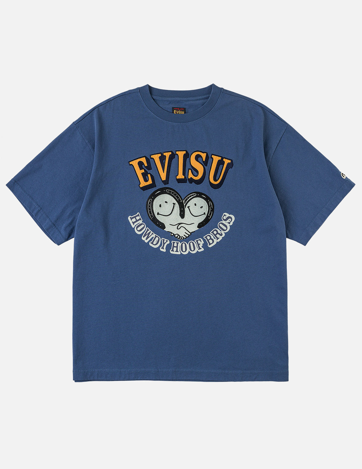Smiling-heart Seagull-horseshoes Embroidery T-shirt